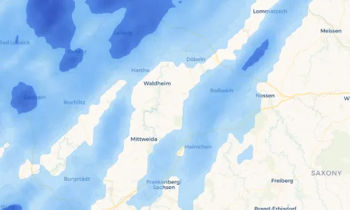 Regenradar Vorschaubild - Aktuelle Niederschläge in Grünlichtenberg und Umgebung