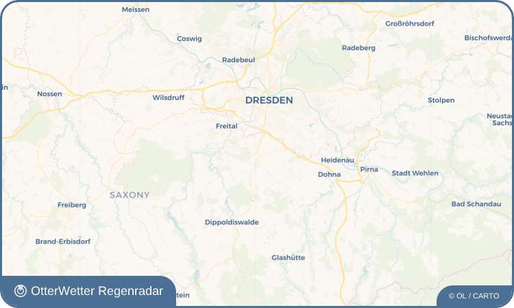 Widget-Vorschau für Hänichen Wetter-Widget-Vorschau mit Vorhersagedaten für Hänichen