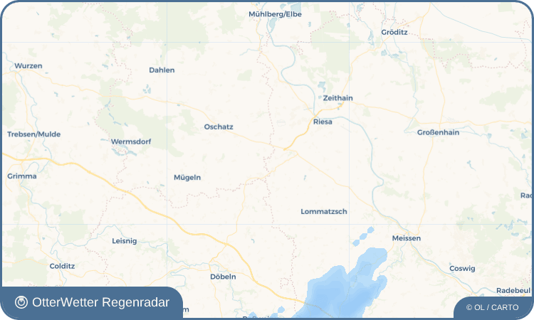 OtterWetter Regenradar-Widget Hahnefeld