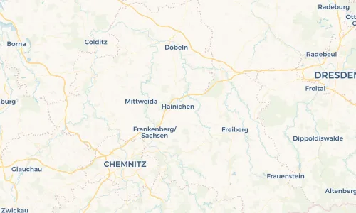 Regenradar Vorschaubild - Aktuelle Niederschläge in Hainichen und Umgebung