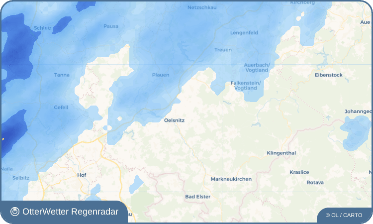 OtterWetter Regenradar-Widget Hartmannsgrün