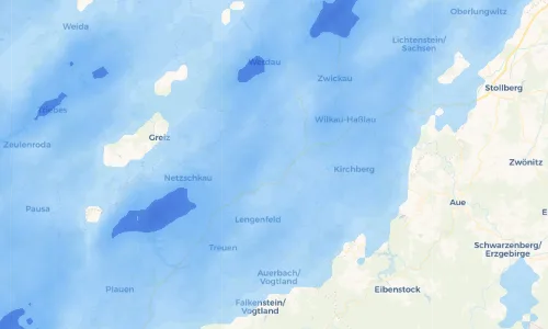 Regenradar Vorschaubild - Aktuelle Niederschläge in Hauptmannsgrün und Umgebung
