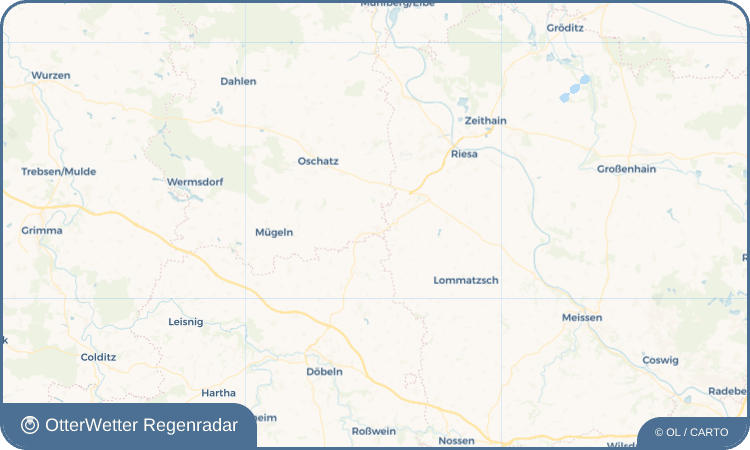 OtterWetter Regenradar-Widget Hof
