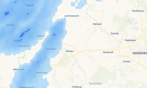 Regenradar Vorschaubild - Aktuelle Niederschläge in Ilkendorf und Umgebung