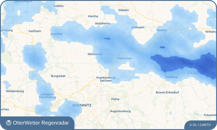 Widget-Vorschau für Irbersdorf Wetter-Widget-Vorschau mit Vorhersagedaten für Irbersdorf