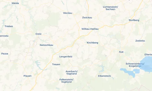 Regenradar Vorschaubild - Aktuelle Niederschläge in Irfersgrün und Umgebung