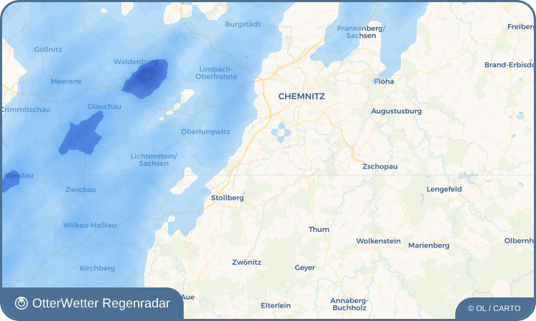 OtterWetter Regenradar-Widget Jahnsdorf/Erzgebirge