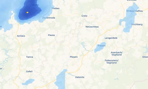 Regenradar Vorschaubild - Aktuelle Niederschläge in Jößnitz und Umgebung