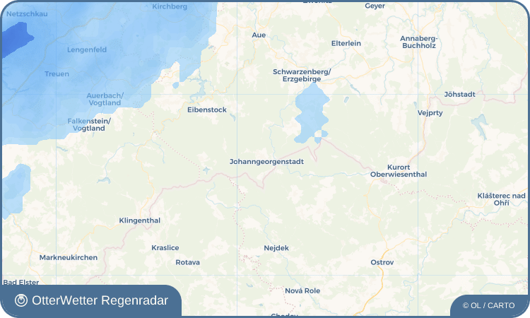OtterWetter Regenradar-Widget Johanngeorgenstadt