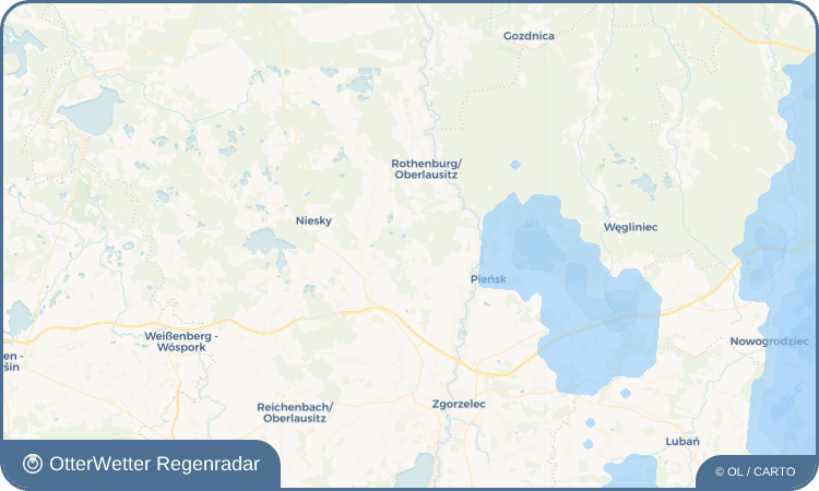Wetter-Widget-Vorschau mit Vorhersagedaten für Kaltwasser