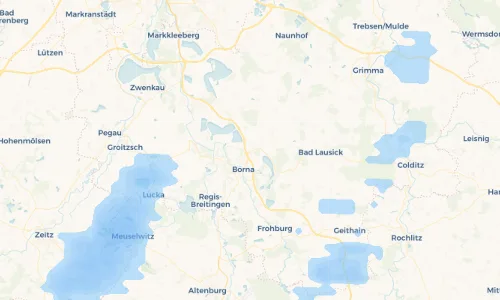 Regenradar Vorschaubild - Aktuelle Niederschläge in Kesselshain und Umgebung