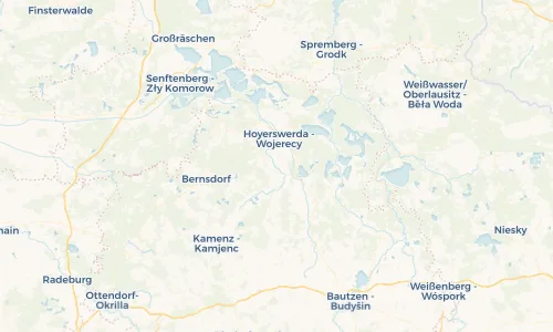 Regenradar Vorschaubild - Aktuelle Niederschläge in Keula - Kulowc und Umgebung