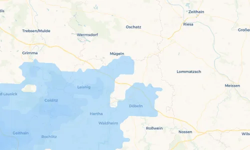 Regenradar Vorschaubild - Aktuelle Niederschläge in Kiebitz und Umgebung