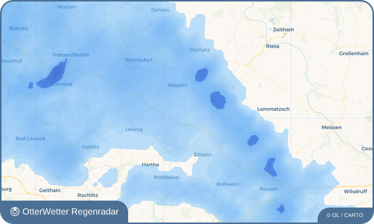 OtterWetter Regenradar-Widget Kiebitz