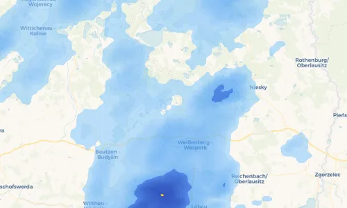 Regenradar Vorschaubild - Aktuelle Niederschläge in Kleinsaubernitz - Zubornička und Umgebung