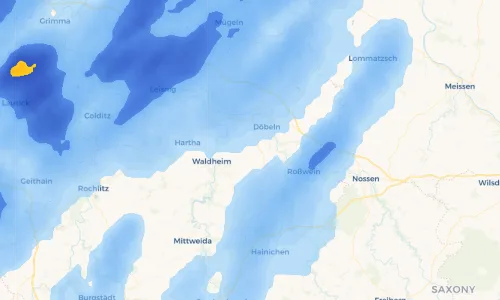 Regenradar Vorschaubild - Aktuelle Niederschläge in Knobelsdorf und Umgebung