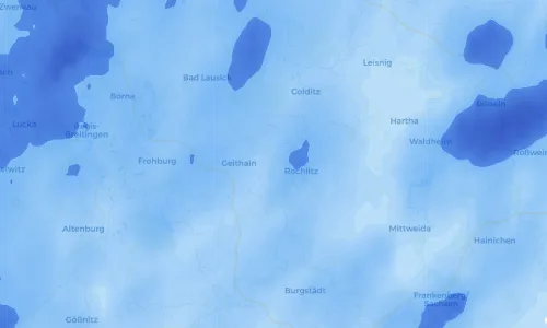 Regenradar Vorschaubild - Aktuelle Niederschläge in Köttwitzsch und Umgebung