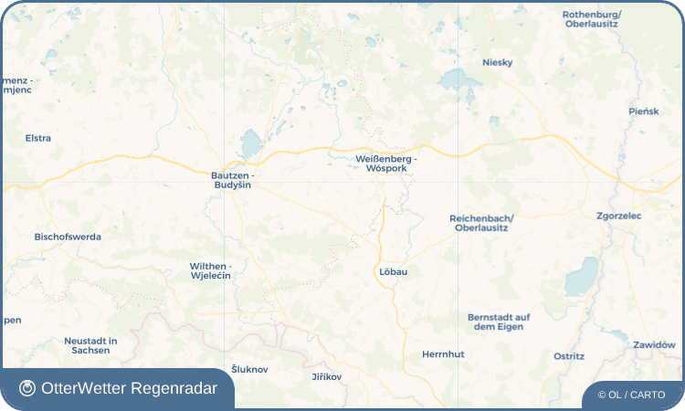 OtterWetter Regenradar-Widget Kohlwesa - Kołwaz