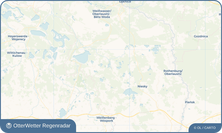 OtterWetter Regenradar-Widget Kreba-Neudorf - Chrjebja-Nowa Wjes