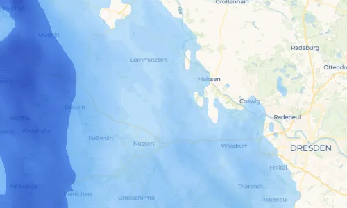 Regenradar Vorschaubild - Aktuelle Niederschläge in Krögis und Umgebung