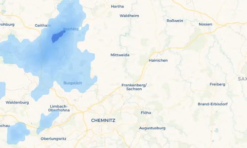 Regenradar Vorschaubild - Aktuelle Niederschläge in Krumbach und Umgebung
