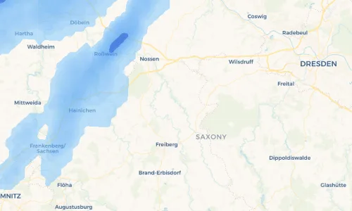 Regenradar Vorschaubild - Aktuelle Niederschläge in Krummenhennersdorf und Umgebung