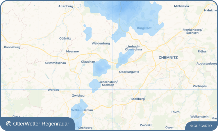 OtterWetter Regenradar-Widget Kuhschnappel