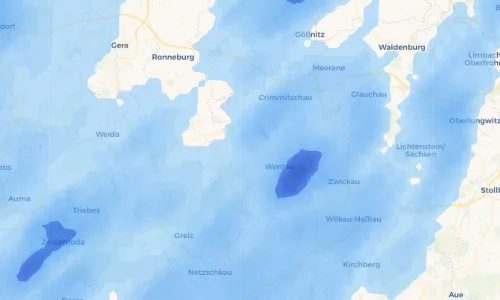 Regenradar Vorschaubild - Aktuelle Niederschläge in Langenbernsdorf und Umgebung