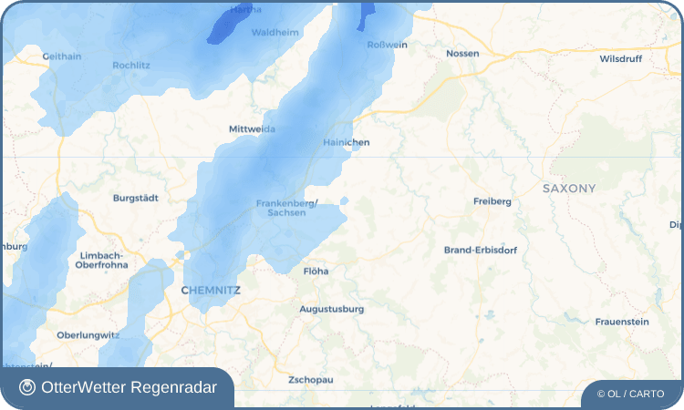 OtterWetter Regenradar-Widget Langenstriegis