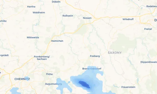 Regenradar Vorschaubild - Aktuelle Niederschläge in Langhennersdorf und Umgebung