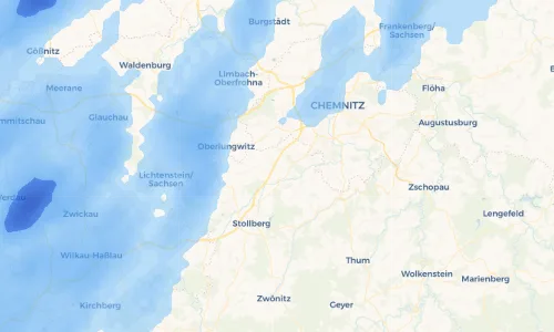 Regenradar Vorschaubild - Aktuelle Niederschläge in Leukersdorf und Umgebung