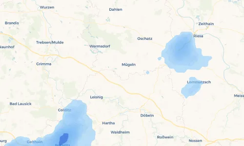 Regenradar Vorschaubild - Aktuelle Niederschläge in Lichteneichen und Umgebung