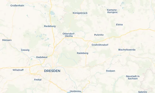 Regenradar Vorschaubild - Aktuelle Niederschläge in Liegau-Augustusbad und Umgebung