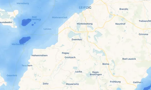 Regenradar Vorschaubild - Aktuelle Niederschläge in Löbschütz und Umgebung