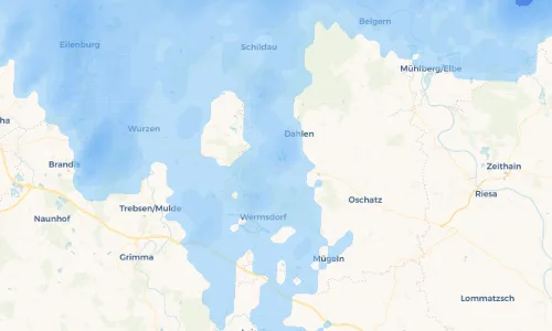 Regenradar Vorschaubild - Aktuelle Niederschläge in Luppa und Umgebung