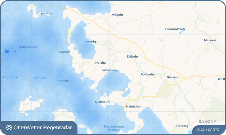 Widget-Vorschau für Meinsberg Wetter-Widget-Vorschau mit Vorhersagedaten für Meinsberg
