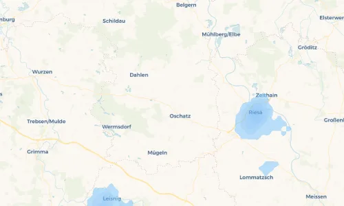 Regenradar Vorschaubild - Aktuelle Niederschläge in Merkwitz und Umgebung