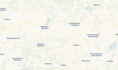 Regenradar Vorschaubild - Aktuelle Niederschläge in Meschwitz - Mješicy und Umgebung