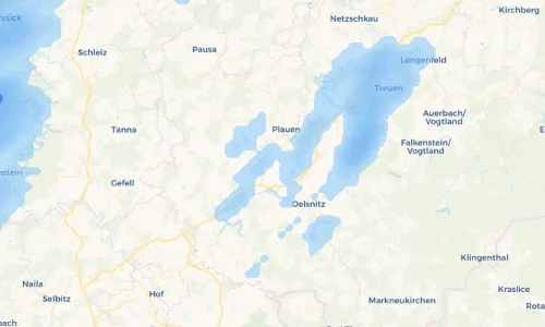 Regenradar Vorschaubild - Aktuelle Niederschläge in Meßbach und Umgebung