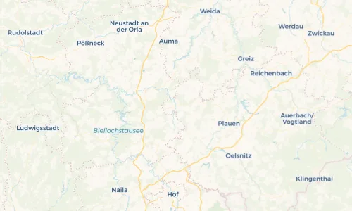 Regenradar Vorschaubild - Aktuelle Niederschläge in Mühltroff und Umgebung