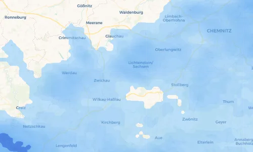 Regenradar Vorschaubild - Aktuelle Niederschläge in Mülsen St. Jacob und Umgebung