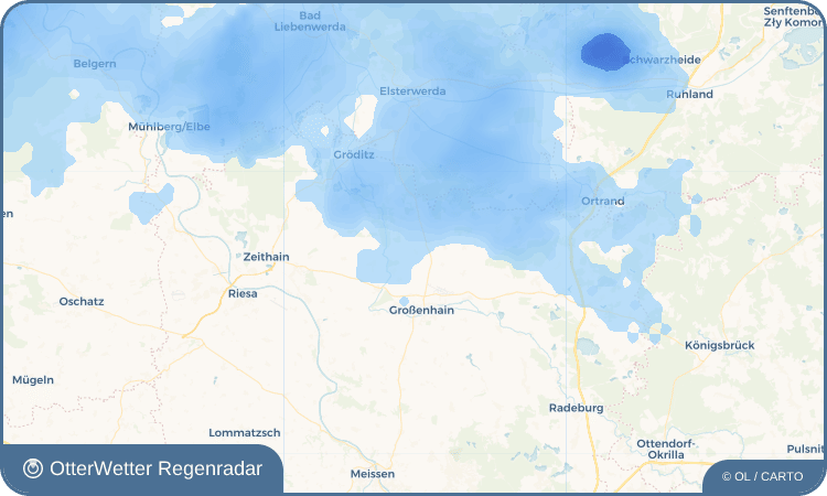 OtterWetter Regenradar-Widget Nasseböhla