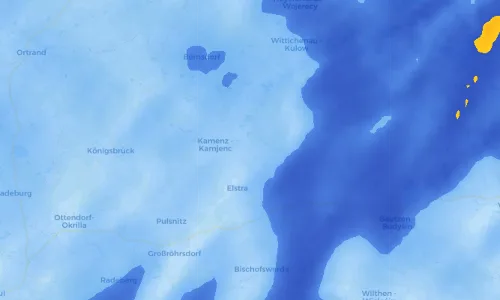 Regenradar Vorschaubild - Aktuelle Niederschläge in Nebelschütz - Njebjelčicy und Umgebung