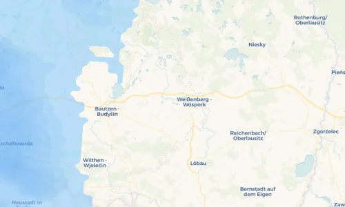 Regenradar Vorschaubild - Aktuelle Niederschläge in Nechern - Njechorń und Umgebung