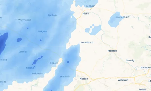 Regenradar Vorschaubild - Aktuelle Niederschläge in Neckanitz und Umgebung