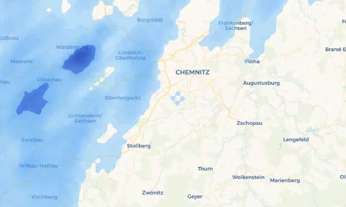 Regenradar Vorschaubild - Aktuelle Niederschläge in Neukirchen/Erzgebirge und Umgebung
