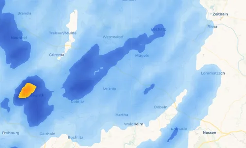 Regenradar Vorschaubild - Aktuelle Niederschläge in Nicollschwitz und Umgebung