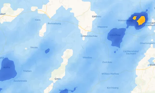 Regenradar Vorschaubild - Aktuelle Niederschläge in Niederalbertsdorf und Umgebung