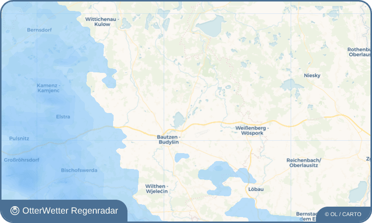 OtterWetter Regenradar-Widget Niedergurig - Delnja Hórka