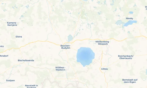 Regenradar Vorschaubild - Aktuelle Niederschläge in Niederkaina - Delnja Kina und Umgebung